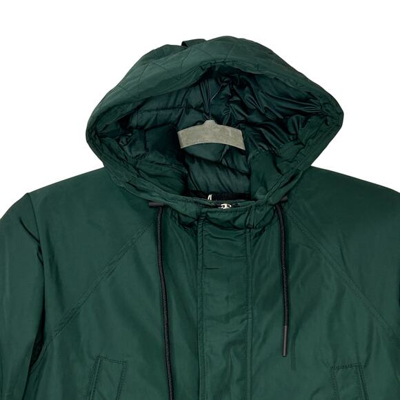 Everlane The ReNew Long Parka Coat Sacrab Green Men's Medium NWT Primaloft - Picture 11 of 16